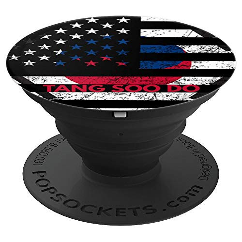 Tang Soo Do Karate Martial Arts Training Korean Flag PopSockets Grip and Stand for Phones and Tablets