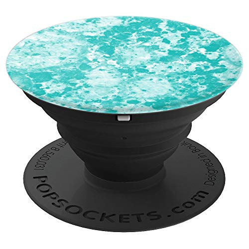 Turquoise Colored Granite Design PopSocket PopSockets Grip and Stand for Phones and Tablets