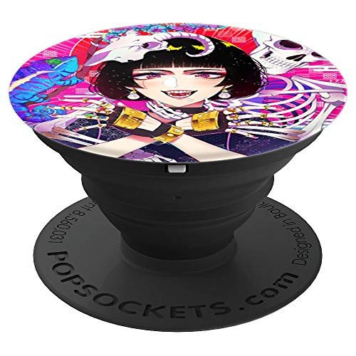 Retro 90s 80s Vaporwave Aesthetic Retrowave Harajuku Art PopSockets Grip and Stand for Phones and Tablets