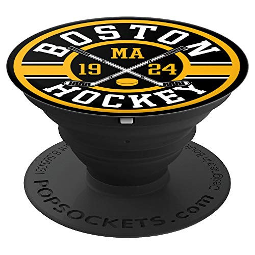 Vintage Boston Ice Hockey Classic Fan Bruin Gift PopSockets Grip and Stand for Phones and Tablets