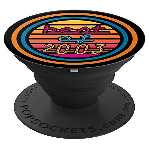 Best of 2003 16th Birthday Gift Idea 16 Bday Graphic Vintage PopSockets Grip and Stand for Phones and Tablets
