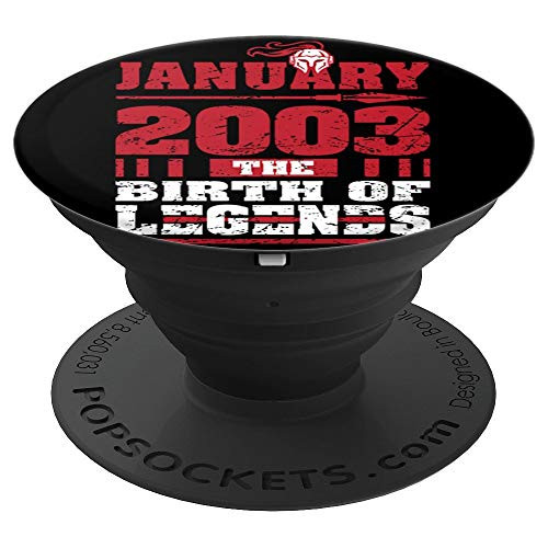 2003 The Birth Of Legends Fun Gift For 17 Yrs Years Old 17th PopSockets Grip and Stand for Phones and Tablets