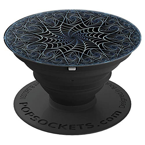 Dark Circle Fractal Abstract Pattern Art Pop Mount Socket PopSockets Grip and Stand for Phones and Tablets