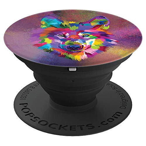 Colorful Wolf Cute Artistic Geometric Pop Art Wolf's head PopSockets Grip and Stand for Phones and Tablets Colorful Wolf Cute Artistic Geometric Pop Art Wolf's head PopSockets Grip and Stand for Phones and Tablets