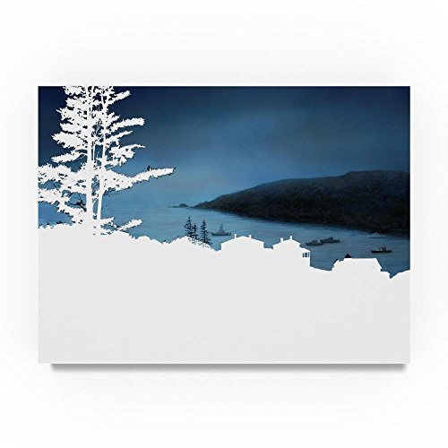 Trademark Fine Art Last Light Over Monhegan by John Morrow, 18x24-Inch Canvas Wall Art Trademark Fine Art Last Light Over Monhegan by John Morrow, 18x24-Inch Canvas Wall Art