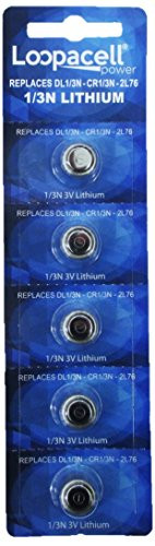 5 Loopacell 1/3N Replaces DL1/3N CR1/3N 2L76 5018LC K58L 3V Lithium Battery
