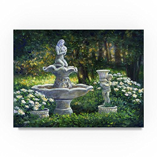 Trademark Fine Art Light in the Garden by John Morrow, 18x24-Inch Canvas Wall Art Trademark Fine Art Light in the Garden by John Morrow, 18x24-Inch Canvas Wall Art