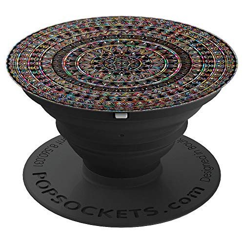 Colorful Mandala Art Pattern Gift for Art Lover PopSockets Grip and Stand for Phones and Tablets
