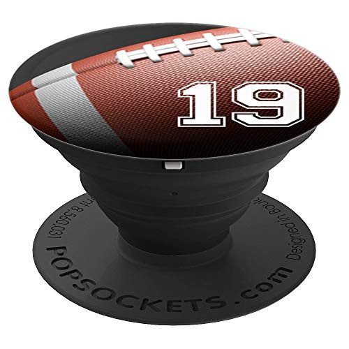 Football #19 Football Player Jersey No 19 Phone grips Gift PopSockets Grip and Stand for Phones and Tablets