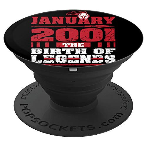 2001 The Birth Of Legends Gifts 19 Yrs Years Old 19th B-day PopSockets Grip and Stand for Phones and Tablets