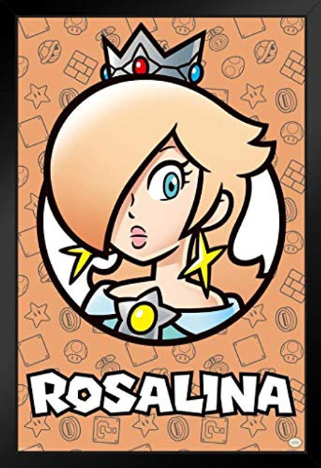 Pyramid America Super Mario Bros Rosalina Nintendo Black Wood Framed Art Poster 14x20 Pyramid America Super Mario Bros Rosalina Nintendo Black Wood Framed Art Poster 14x20