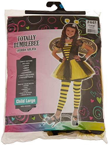 Amscan 842884 Girls Totally Bumble Bee Costume - Large (12-14) 3 Ct, Multicolor