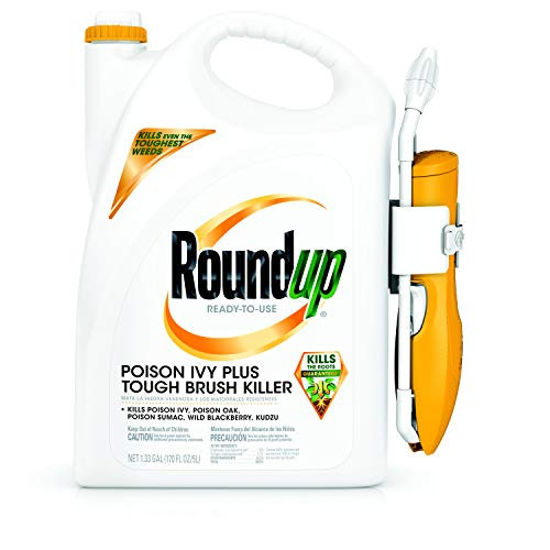 RoundUp 5203910 Ready-to-Use Poison Ivy Plus Tough Brush Killer with Comfort Wand, 1.33-Gallon RoundUp 5203910 Ready-to-Use Poison Ivy Plus Tough Brush Killer with Comfort Wand, 1.33-Gallon