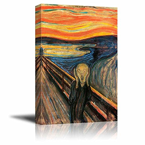 wall26 - The Scream by Edvard Munch - Canvas Art Wall Art - 18" x 12"