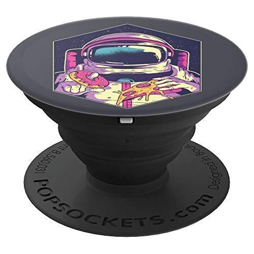 Nerd Astronaut Eating Pizza and a Donut Pop Art PopSockets Grip and Stand for Phones and Tablets Nerd Astronaut Eating Pizza and a Donut Pop Art PopSockets Grip and Stand for Phones and Tablets