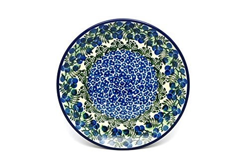 Polish Pottery Plate - Salad/Dessert (7 3/4") - Huckleberry