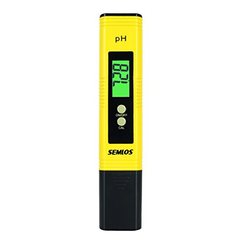 Semlos Digital PH Meter with ATC - Automatic Calibration PH Tester 0.01 PH High Accuracy Water Quality Tester with 0-14 PH Measurement Range for Drinking Water, Swimming Pool, Aquariums, Hydroponics