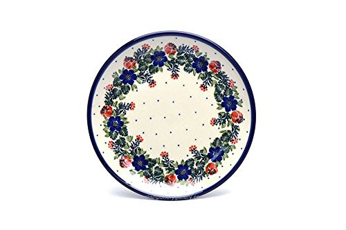 Polish Pottery Plate - Salad/Dessert (7 3/4") - Garden Party