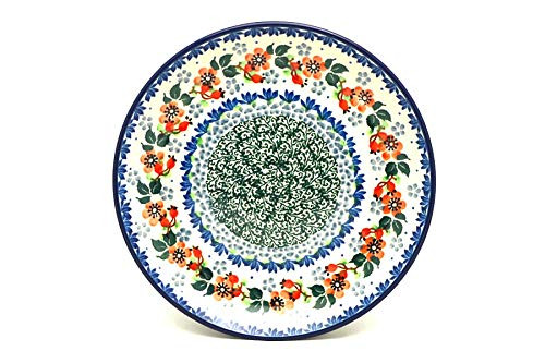 Polish Pottery Plate - Salad/Dessert (7 3/4") - Cherry Blossom