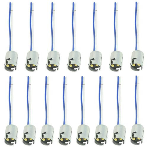 WMYCONGCONG 15 PCS DC 12V 1157 Brake Turn Signal Light Socket Wiring Harness Connector Plug Pigtail Adapter for Car Truck Light LED
