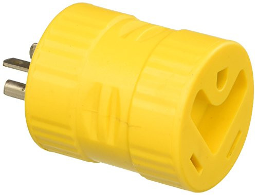 ParkPower 126A Generator Adapter, 30A/125V Connector and 20A/125V Straight Blade Male Plug