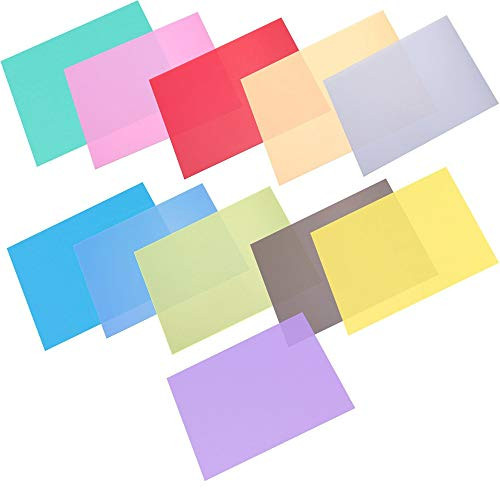 Selens Color Lighting Gel 12x12 inches Pack of 11 Photography Led Strobe Light Film Video Colored Correction Filter