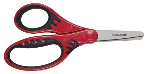 Fiskars 194220-1001 Blunt Tip and Softgrip Kids Scissors, 5-inch, Assorted Colors, 12-pack