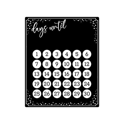 Event Countdown Board / 10 x 12 Chalkboard Style Calendar Countdown Sign