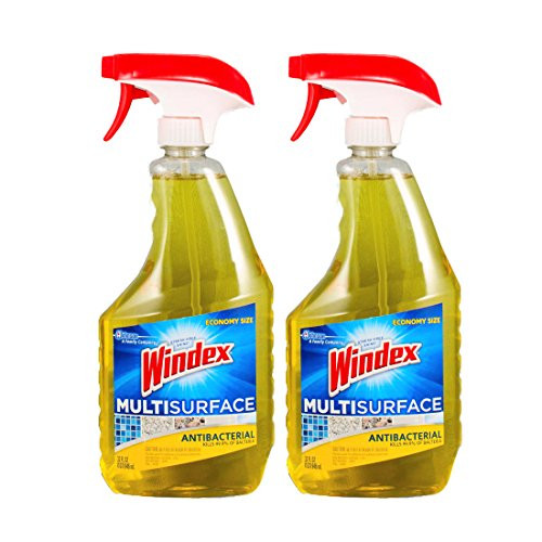 Windex Economy Size Antibacterial Multi-Surface Cleaner, 32 oz-2 pack