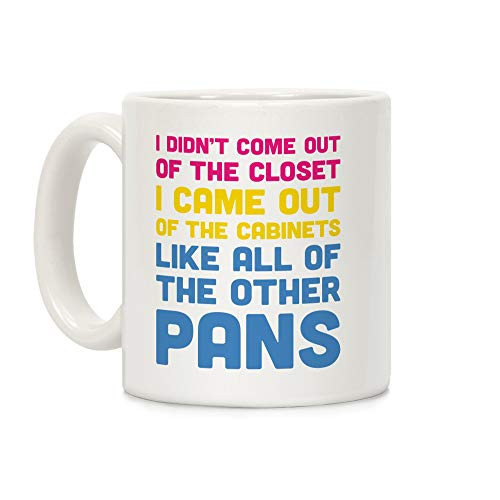 LookHUMAN I Didnt Come Out Of The Closet (Pansexual) White 11 Ounce Ceramic Coffee Mug