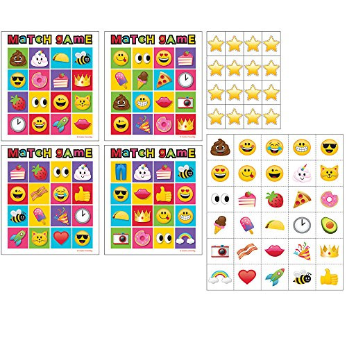 Creative Converting Show Your Emojions Party Bingo Game (10 ct)
