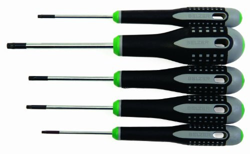 BAHCO BE-9885 5 Piece Ergo Torx Screwdriver Set