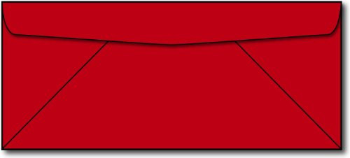 Red #10 Envelopes - 250 Envelopes - Desktop Publishing Supplies Brand Envelopes