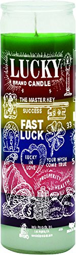 Indio 7 Day Glass Candle Fast Luck 7 Colors