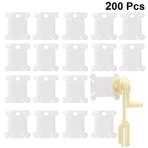 Healifty Plastic Bobbins Card Thread Holder Embroidery Thread Cards Cross Stitch Bobbins with Floss Winder for Embroidery Floss Cotton Thread Organizer Healifty Plastic Bobbins Card Thread Holder Embroidery Thread Cards Cross Stitch Bobbins with Floss Winder for Embroidery Floss Cotton Thread Organizer