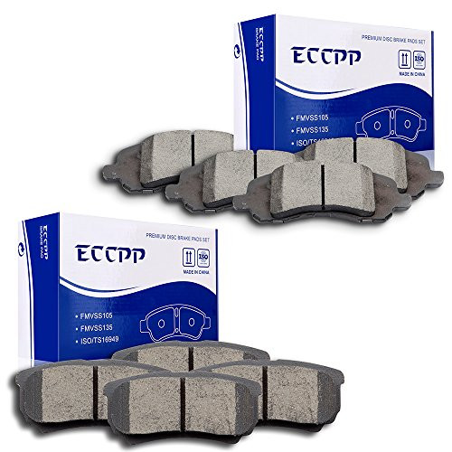 Brake Pads, ECCPP 8pcs Ceramic Disc Brake Kits fit for 11-14 Chrysler 200, 07-10 Chrysler Sebring, 08-14 Dodge Avenger, 07-12 Dodge Caliber, 07-17 Jeep Compass Patriot, 04-06 08-17 Mitsubishi Lancer Brake Pads, ECCPP 8pcs Ceramic Disc Brake Kits fit for 11-14 Chrysler 200, 07-10 Chrysler Sebring, 08-14 Dodge Avenger, 07-12 Dodge Caliber, 07-17 Jeep Compass Patriot, 04-06 08-17 Mitsubishi Lancer