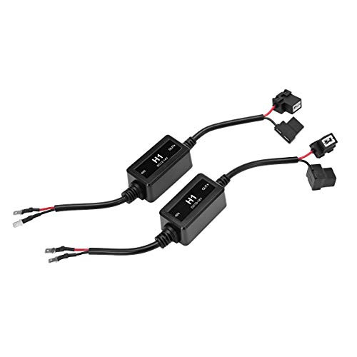 Auxbeam H1 LED Headlight Canbus Decoder Error Free Anti Flicker Wiring Harness Adapter