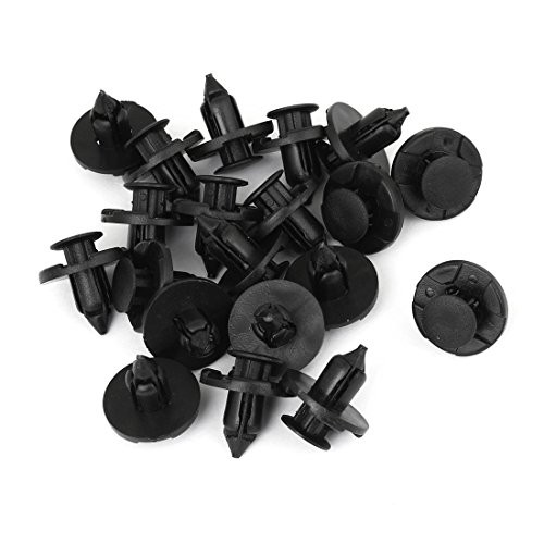 uxcell uxcell 20 Pcs 8mm Hole Retainer Clips Plastic Drive Rivets Mud Flaps Bumper Fender Push Clips for Nissan