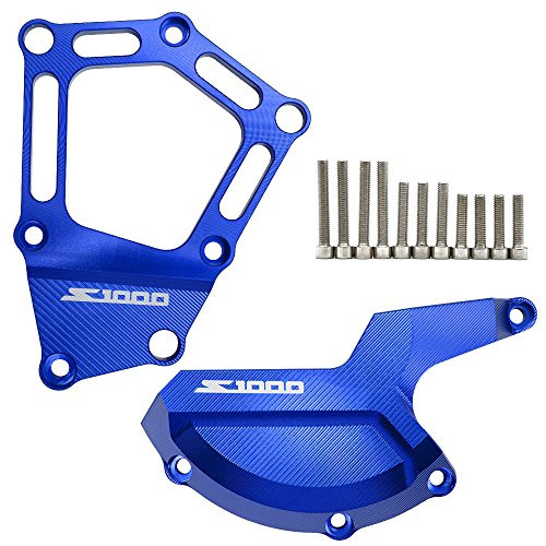 S1000RR S1000R S1000XR Motorcycle Engine Protector Left & Right Engine Stator Cover Engine Protective Cover For BMW S1000RR ABS K46 2009-2016 S1000R 2014 2015 HP4 2010-2016 S1000XR 2015 2016 (Blue)