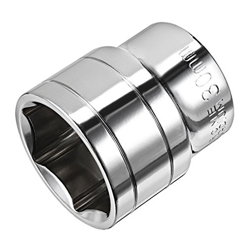 uxcell 1/2-Inch Drive 30mm 6-Point Shallow Socket, Metric, Cr-V