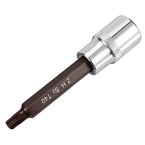 uxcell 1/2-Inch Drive T40 Torx Bit Extra Long Socket, S2 Steel