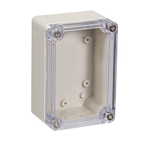 uxcell 100x68x50mm/3.94x2.68x1.97inch Wateproof Electronic ABS Plastic DIY Junction Project Box Enclosure Case Outdoor/Indoor with Transparent Cover