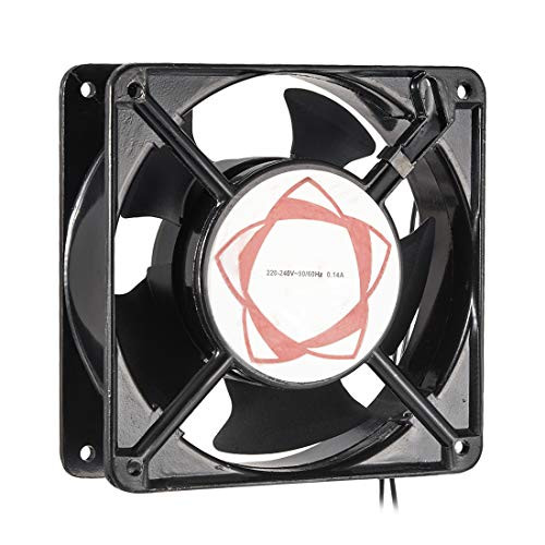uxcell Cooling Fan 120mm x 120mm x 38mm DT200A AC 220-240V 0.14A Long Life Sleeve Bearings