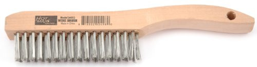Hot Max 26052-12 Stainless Steel Wood Shoe Handle Wire Brush (12 Pack)