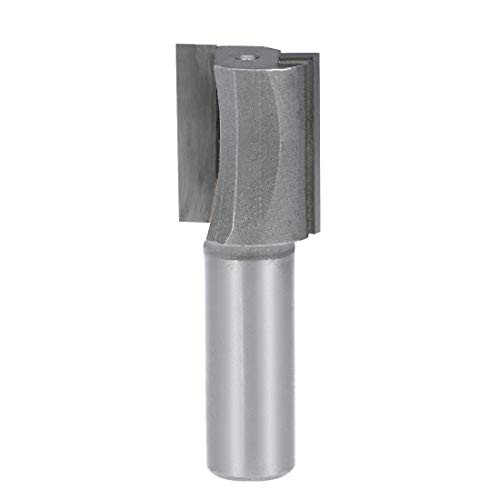 uxcell Router Bit 1/2 Shank 7/8 inch Cutting Dia. 2 Straight Flutes HSS for Woodworking Milling Cutter Tool