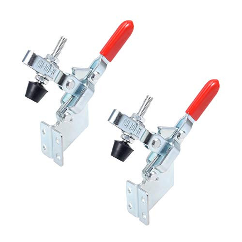 uxcell Toggle Clamp GH-101-B Vertical Quick-Release Hand Tool 100Kg/220Lbs Capacity 2pcs