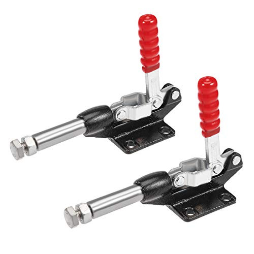uxcell Toggle Clamp 390kg 858lbs Holding Capacity 44mm Stroke Push Pull Action Hand Tool BRH-305-EM 2Pcs