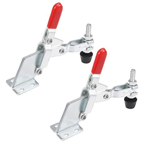 uxcell Toggle Clamp BRH-101-B Vertical Quick-Release Hand Tool 185Kg/407Lbs Capacity 2pcs