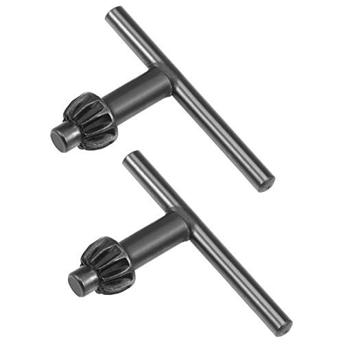 uxcell Chuck Key 6mm Pilot 11 Teeth for 1.5-10mm Drill Chuck Black 2pcs