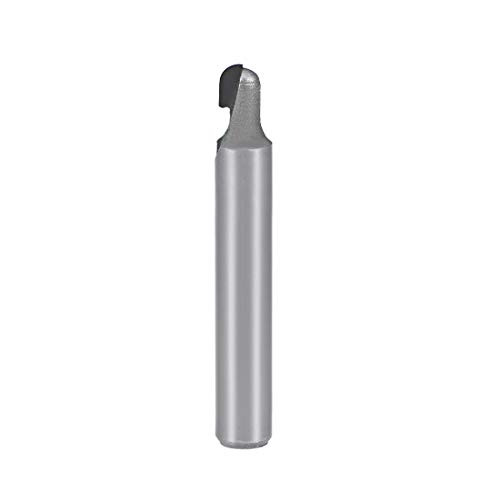 uxcell Router Bit 1/4 inches Shank 3/16 inches Cutting Dia. Core Box Carbide for Carpentry Woodworking Milling Cutter Tool
